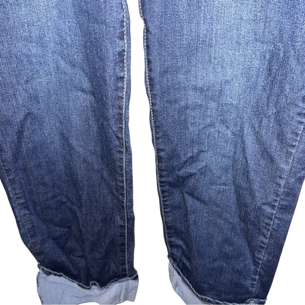 Angels Forever Young Classic Blue Denim Cuffed Ankle Jeans Sz14 - Picture 2 of 6